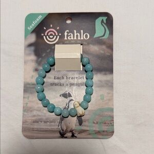 Fahlo Seafoam Beaded Penguin Bracelet
